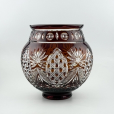 Ваза Хрустальная "Братина" 01 рубиновая