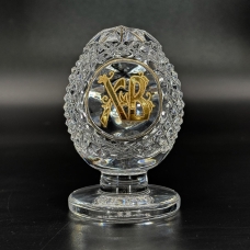 Яйцо Хрустальное Малое гравировка золотом